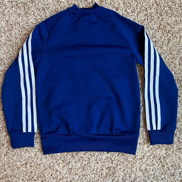 ADIDAS BOYS SIZE XS 7-8 FULL ZIP JACKET Excellent Condition Blue - Picture 5 of 6